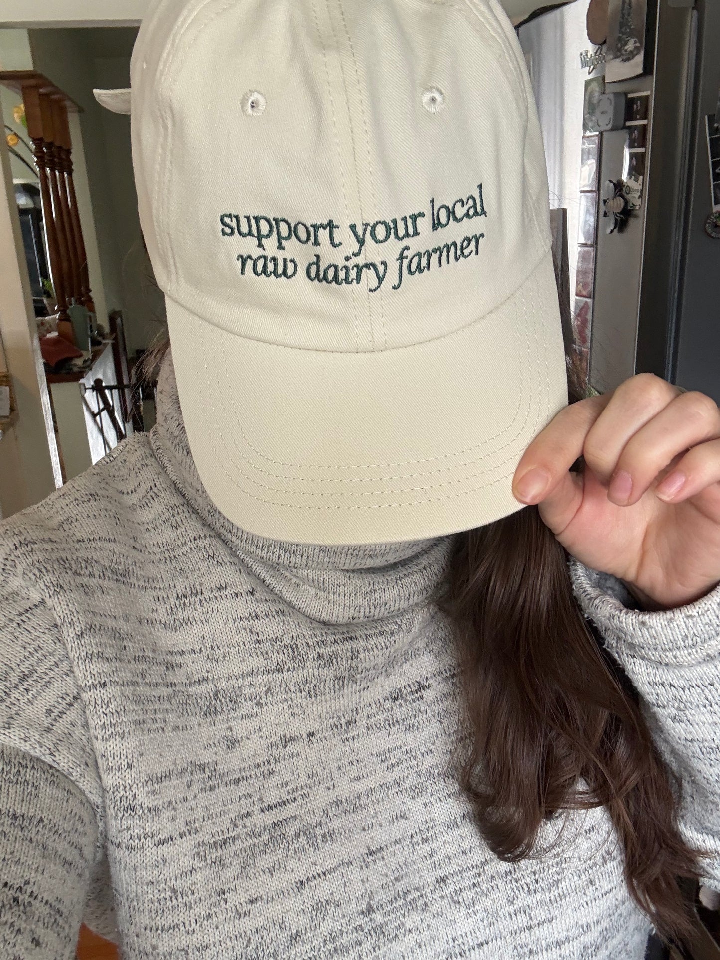 Support Your Local Raw Dairy Farmer Hat