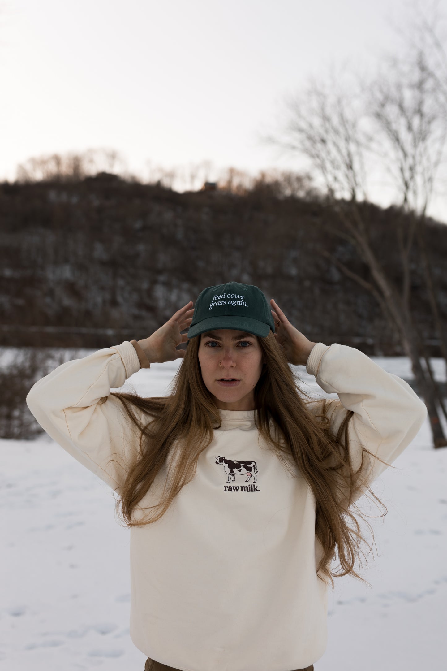 Feed Cows Grass Again Hat