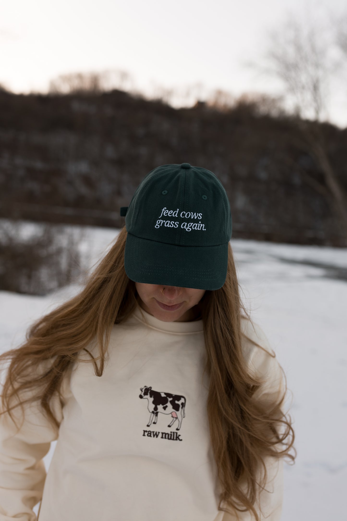 Feed Cows Grass Again Hat
