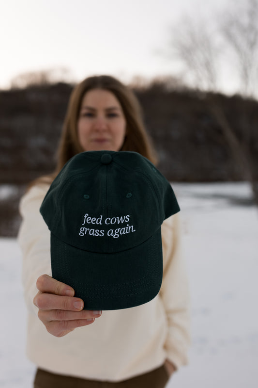 Feed Cows Grass Again Hat