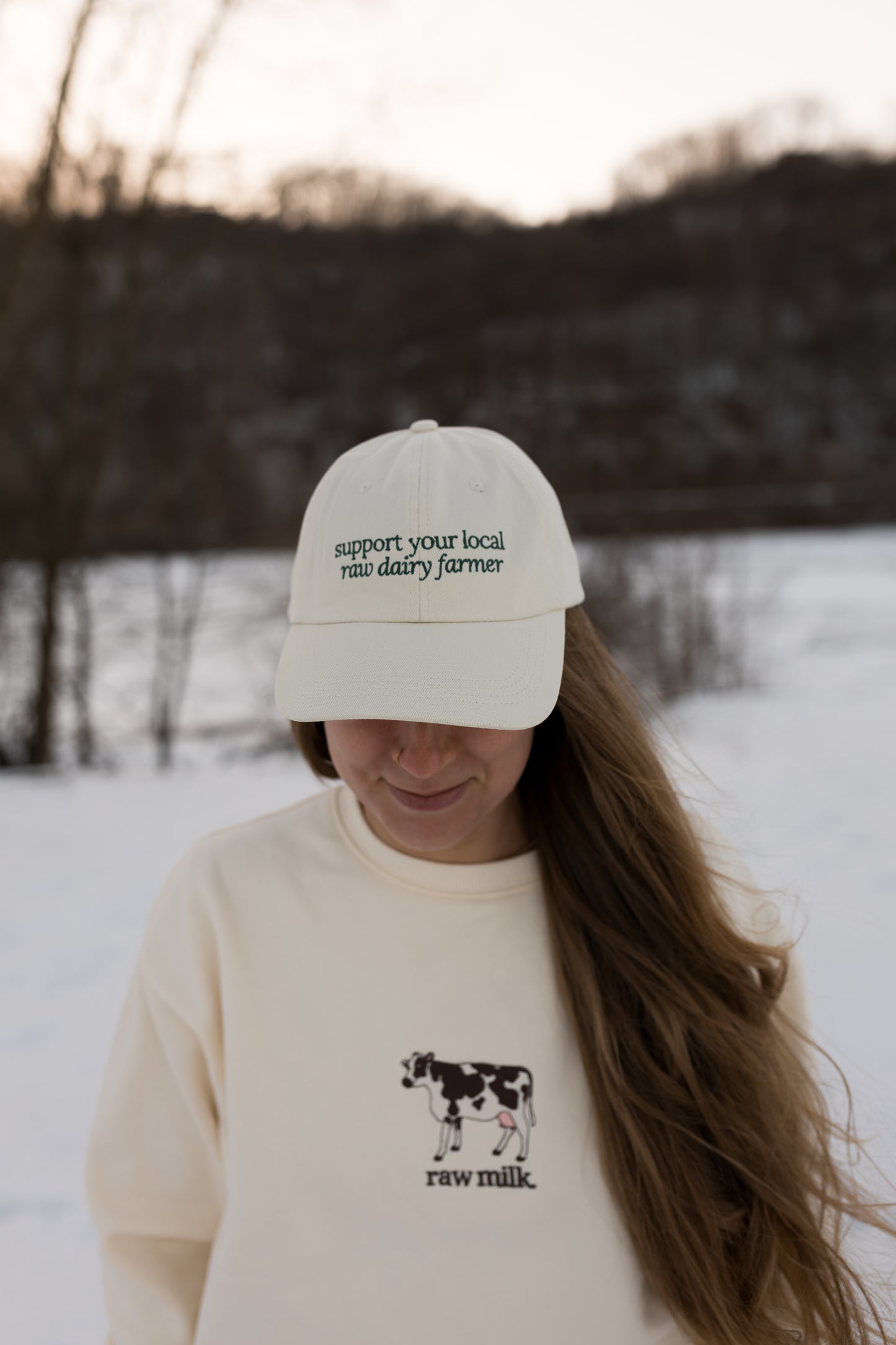 Support Your Local Raw Dairy Farmer Hat