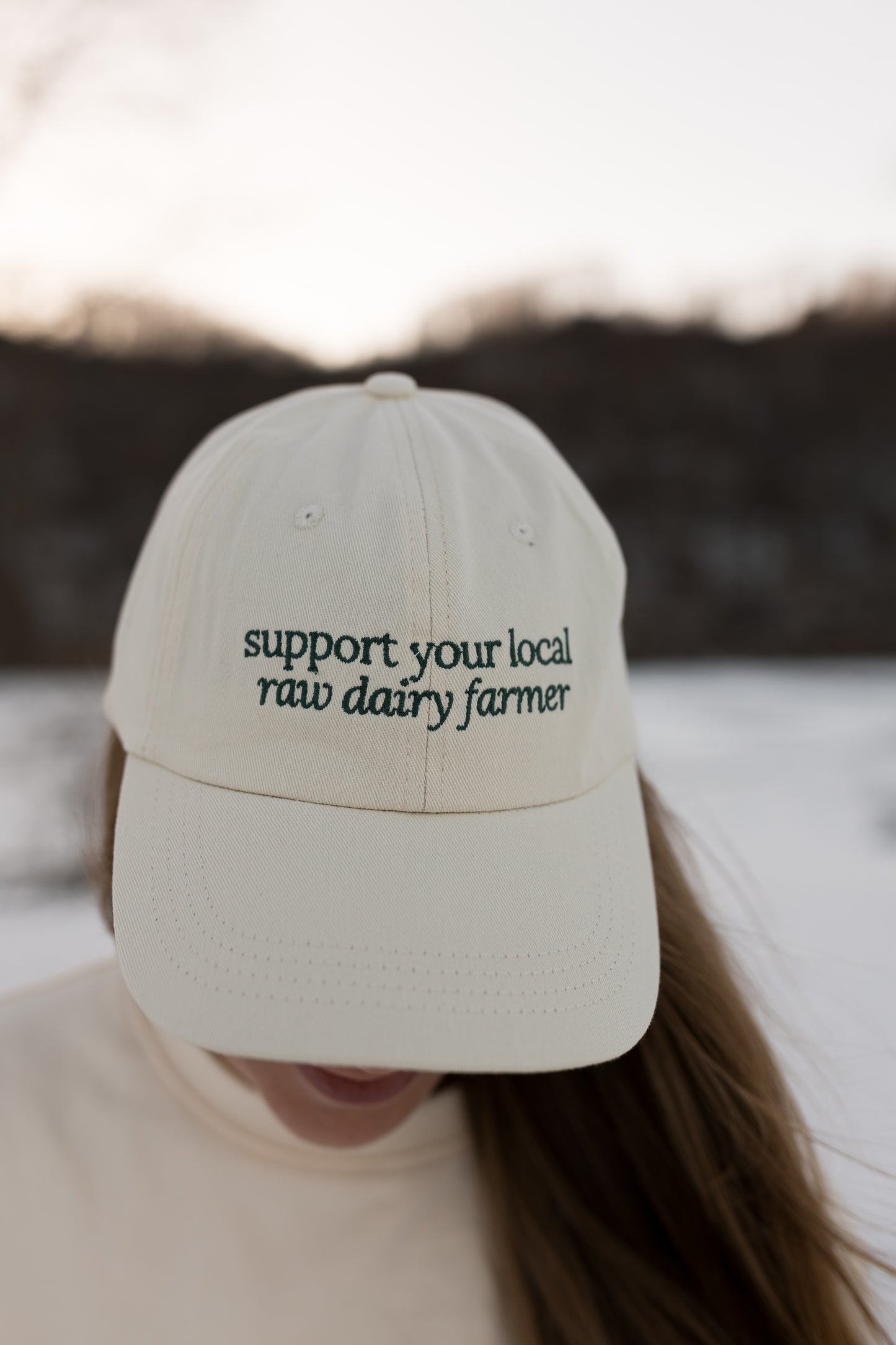 Support Your Local Raw Dairy Farmer Hat