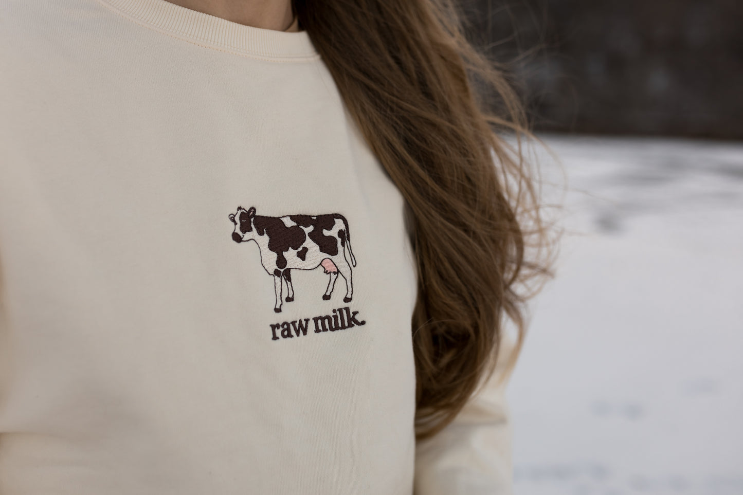 Raw Milk Organic Cotton Crew