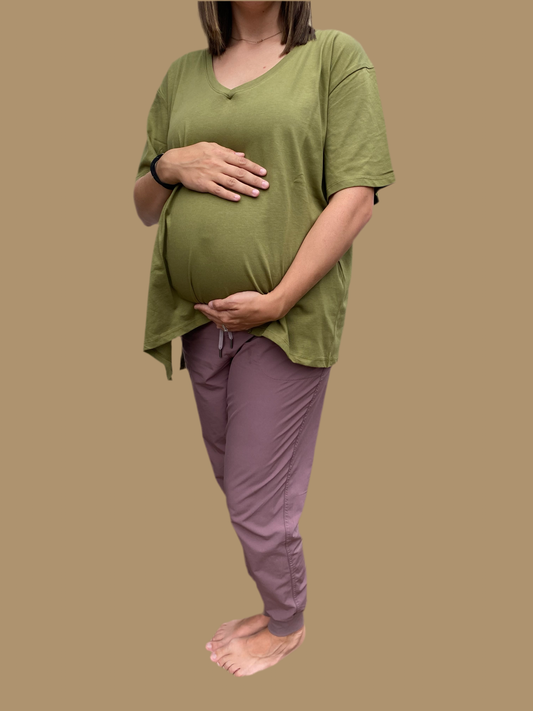 Everywhere Nursing V-Neck Tee - Olive