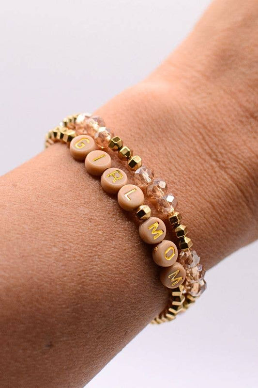 Girl Mom Bracelet Set