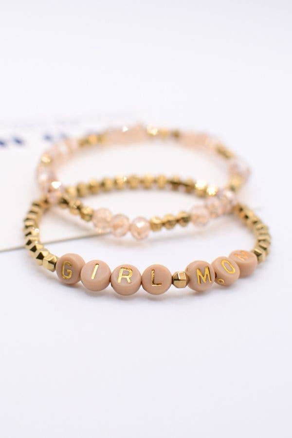 Girl Mom Bracelet Set