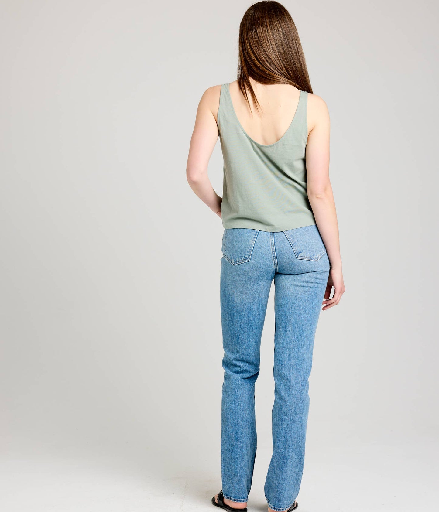 Organic Cotton Boxy Tank – Mom Crop Fit