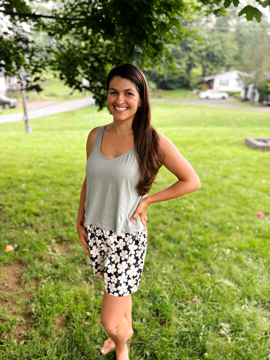 Floral Cotton Shorts