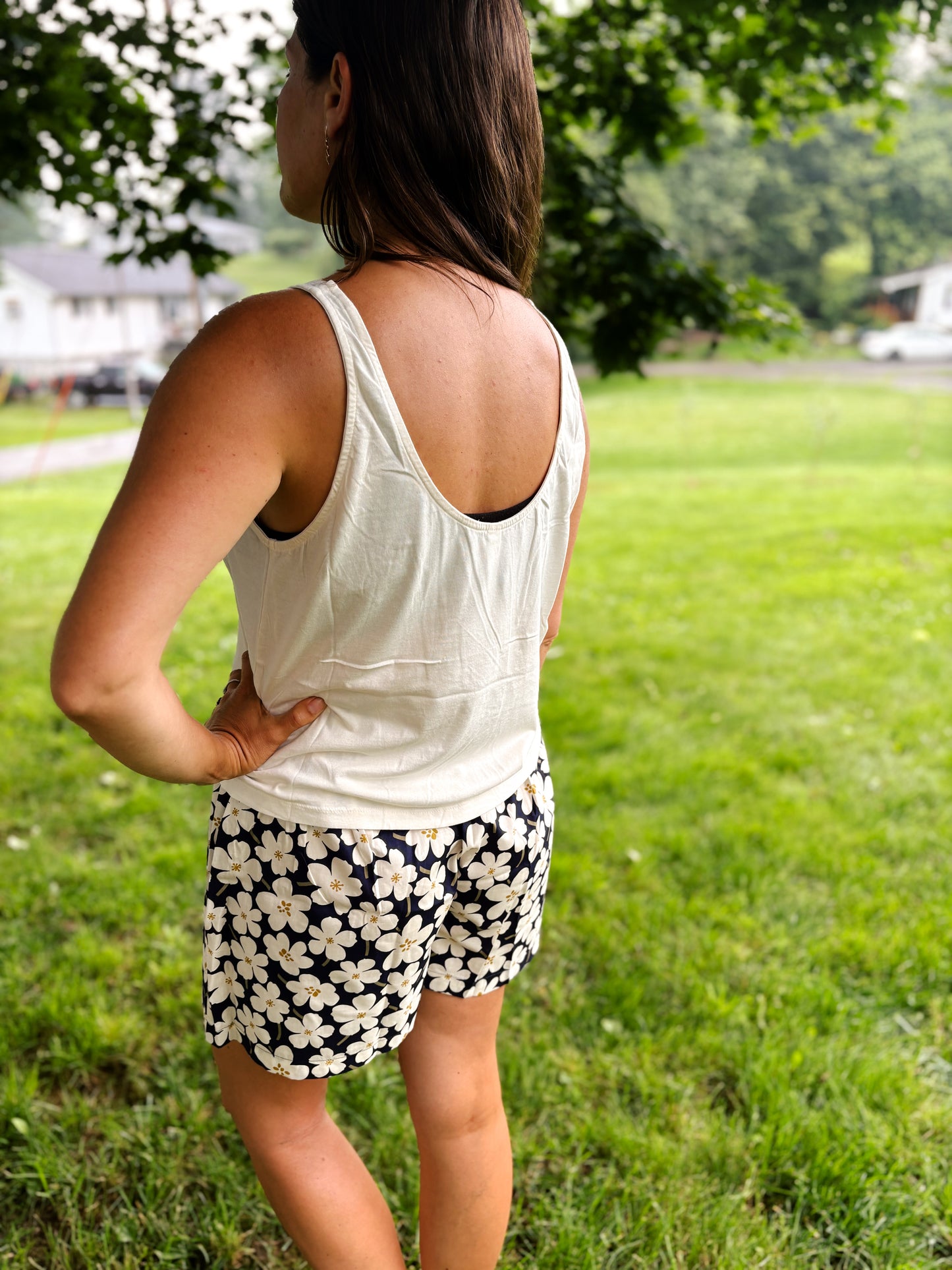 Floral Cotton Shorts