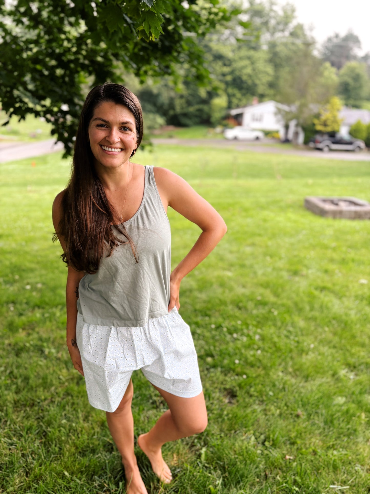Organic Cotton Boxy Tank – Mom Crop Fit