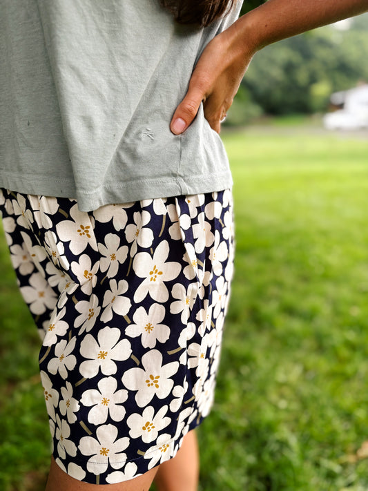 Floral Cotton Shorts