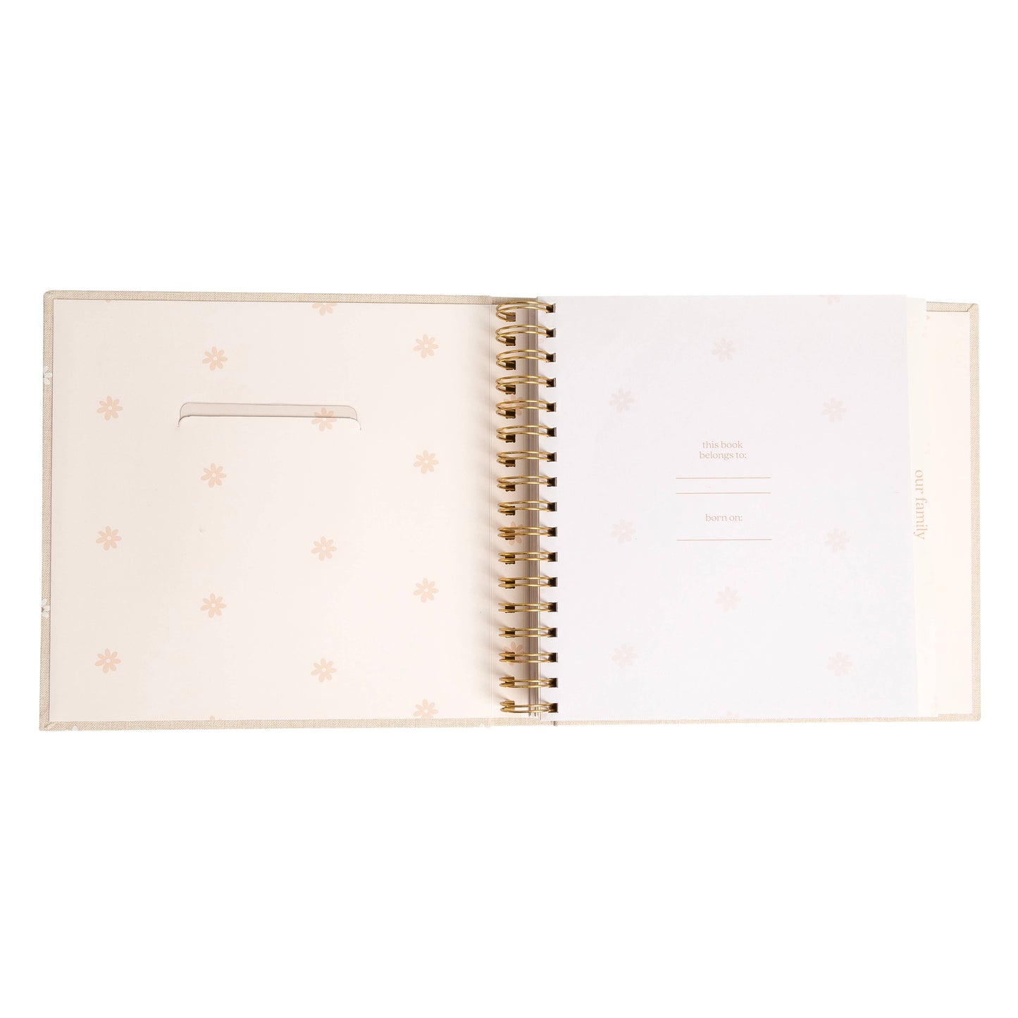 Linen Baby Memory Book