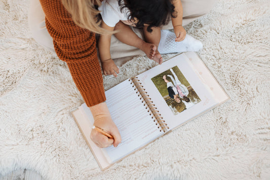 Linen Baby Memory Book
