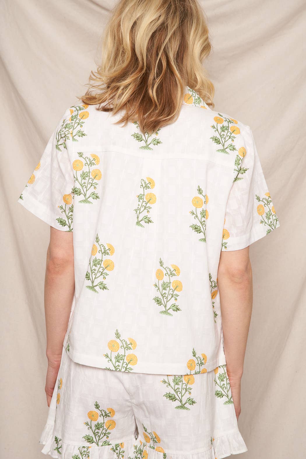 Flower Print Button Down