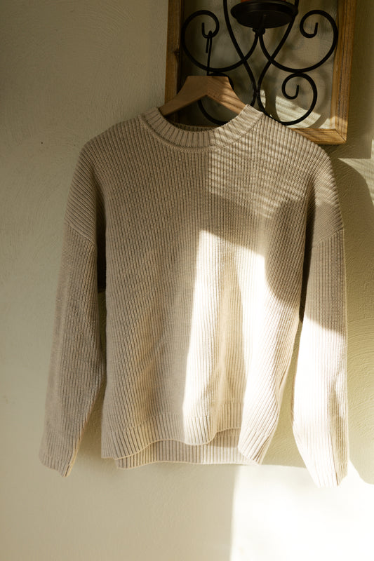 Cozy Knit Cotton Sweater