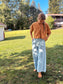 Mom Crop Cotton Gauze Boxy Button Down