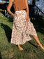 Fall Floral Tiered Maxi Skirt