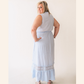 Lace Cutout Cotton Tank Dress