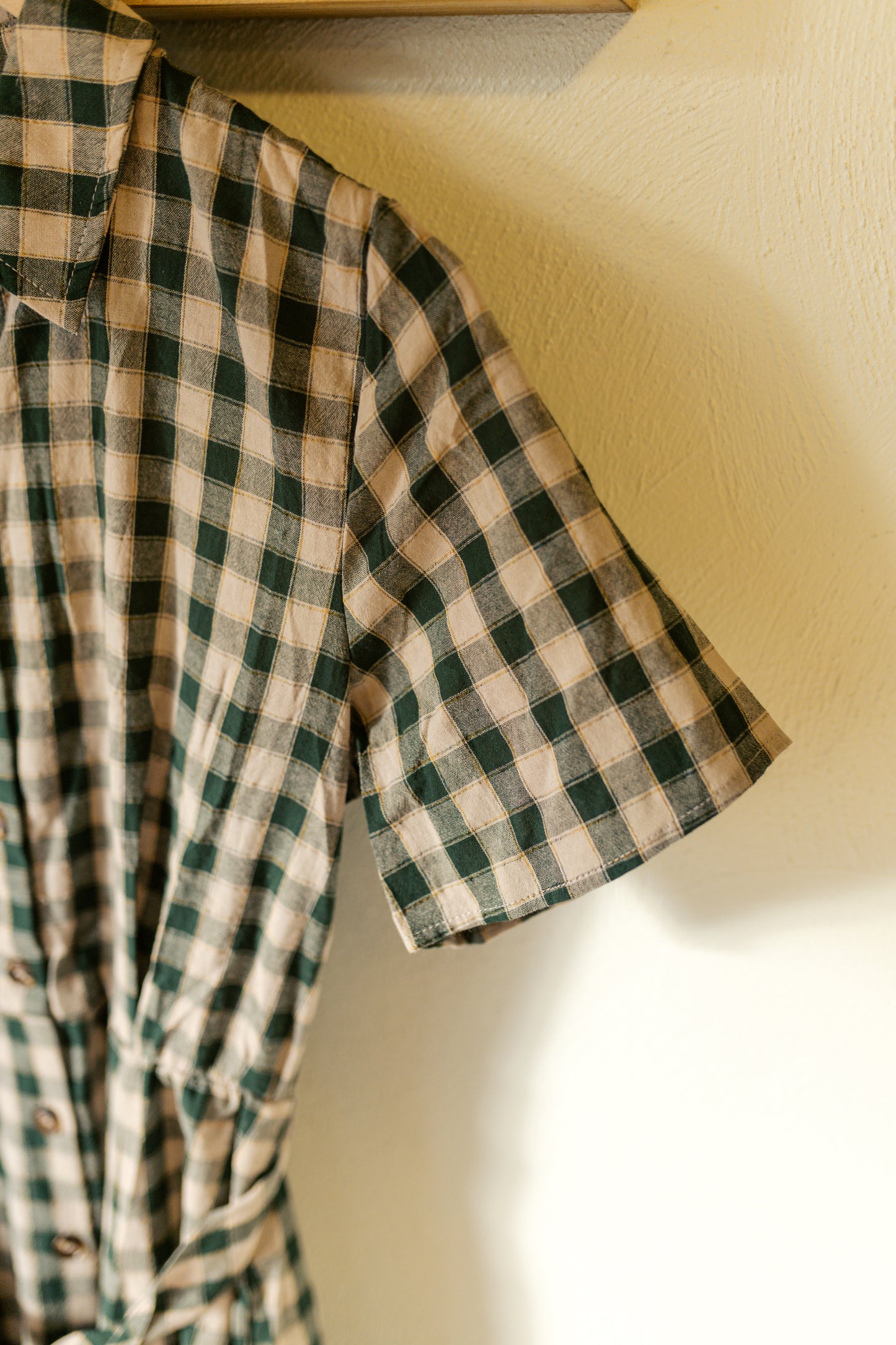 Gingham Cotton Shirtdress