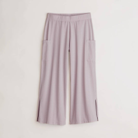 Lavender Organic Cotton Gaucho Pant
