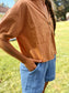 Mom Crop Cotton Gauze Boxy Button Down