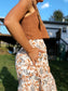 Fall Floral Tiered Maxi Skirt