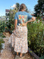 Fall Floral Tiered Maxi Skirt