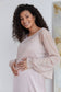 Maternity Loose-Fit Sheer Blouse