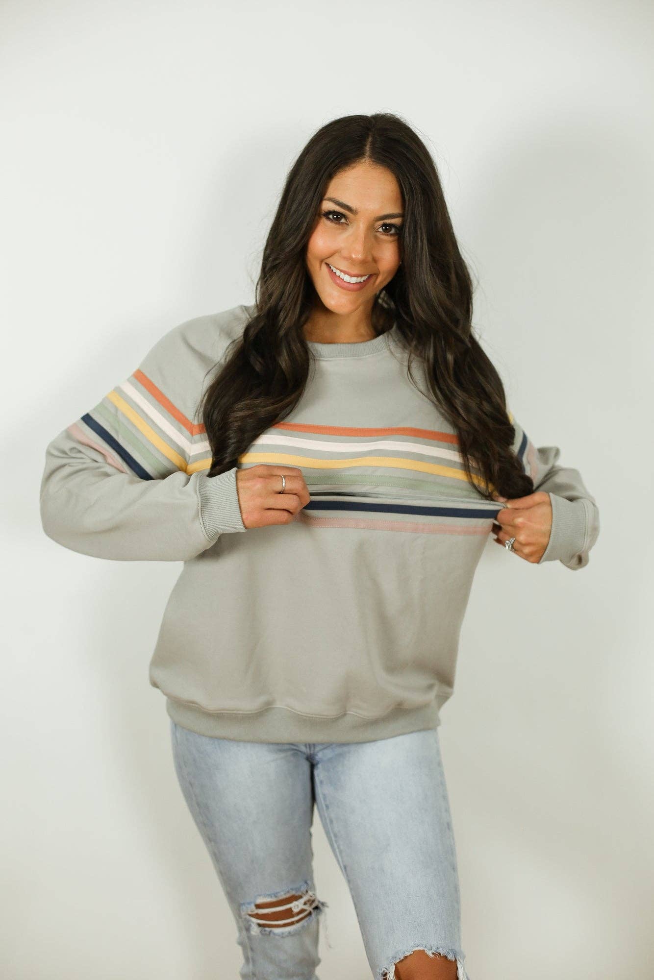 Limited Edition Rainbow Invisible Zip Breastfeeding Crew