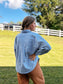 Oversized Pinstripe Button Down