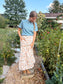 Fall Floral Tiered Maxi Skirt