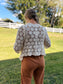 Floral Crochet Tie Front Cardigan