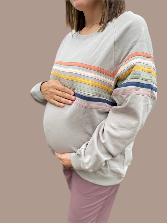 Limited Edition Rainbow Invisible Zip Breastfeeding Crew