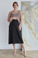 Black Silk Maternity/Postpartum Dress