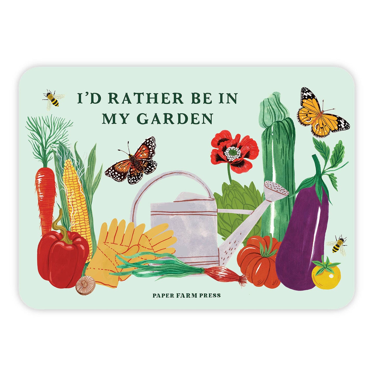 I'd Rather Be In My Garden Sticker