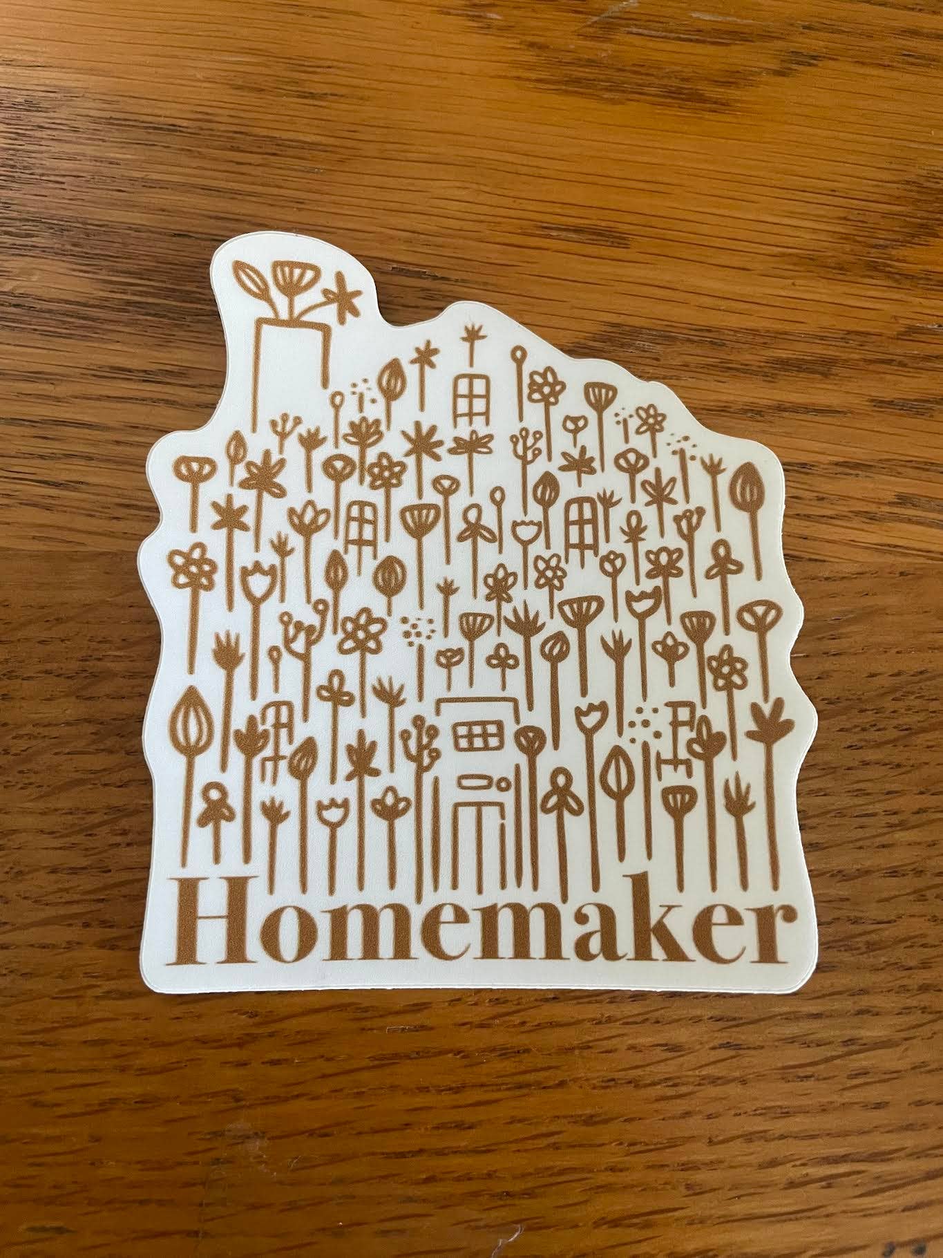 Homemaker / tumbler sticker homemaking
