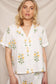Flower Print Button Down